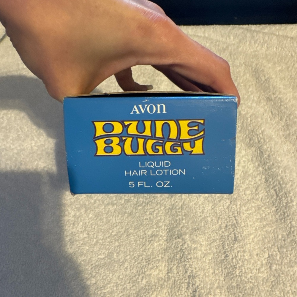 Avon Dune Buggy Hair Lotion in Blue Packaging